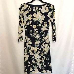 Lauren by Ralph Lauren yellow floral dress
